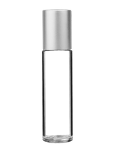 Cylinder Clear Glass Bottle - 9ml: Matte Copper