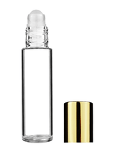 Cylinder Clear Glass Bottle - 9ml: Matte Copper