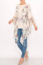 All Lace Ruffle Outerwear Origami Vest