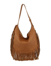 Fringe Tassel Shoulder Handbag Purse JY-0391: Taupe