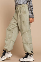 POL Mocha Herb Woven Casual Jogger