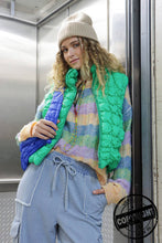 Bubble Quilted Puffer Vest: Jade