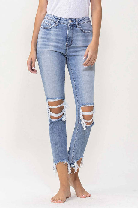 LOVERVET HIGH RISE KICK FLARE JEANS Miracles