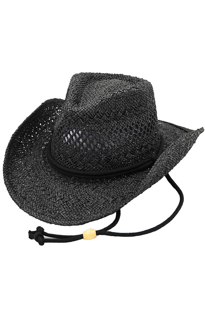 C.C Solid Cowboy Hat Black