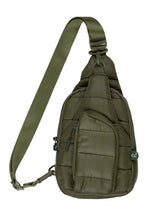 C.C Solid Puffer Padding Sling Bag: Grey