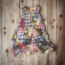 Patchwork Sleeveless Rare Bird Duster