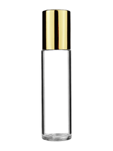 Cylinder Clear Glass Bottle - 9ml: Matte Copper