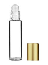 Cylinder Clear Glass Bottle - 9ml: Matte Copper