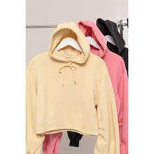 Fleece French Terry Hood HYFVE Pullover: Cream