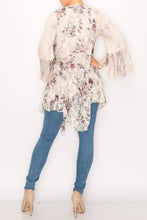 All Lace Ruffle Outerwear Origami Vest