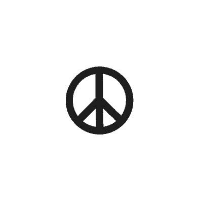 Peace Sign Window Sticker