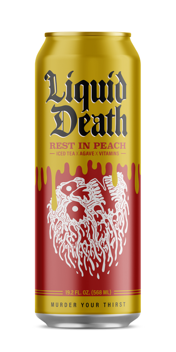 Liquid Death Rest in Peach Iced Tea, 19.2oz Can